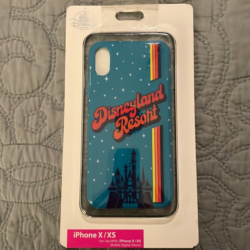 Disney Parks Disneyland Resort iPhone X/XS Blue Case Cinderella Castle